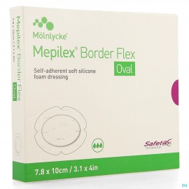 MEPILEX BORDER FLEX OVALE7,8X10CM 583500