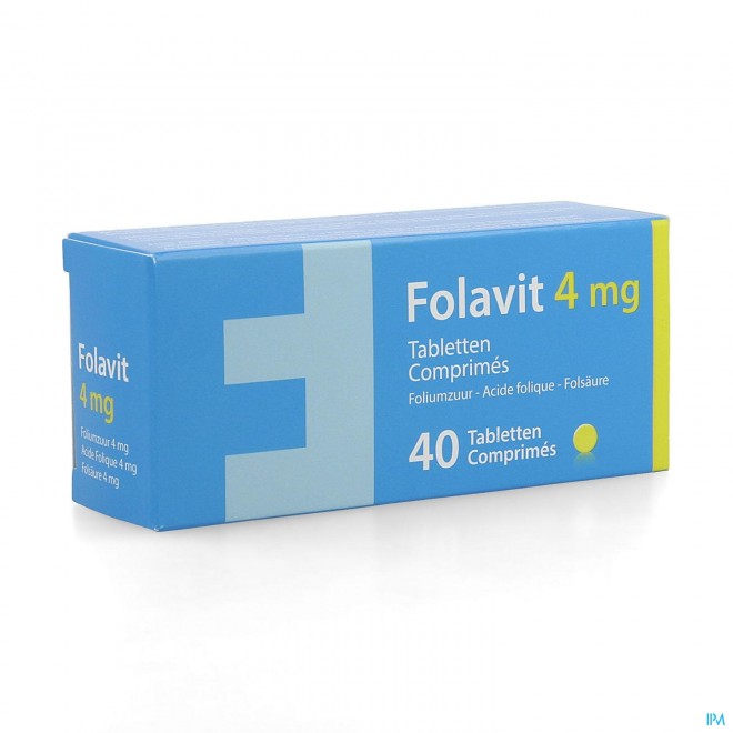Folavit 4mg Comp 40 X 4mg Nf Rempl.1351394