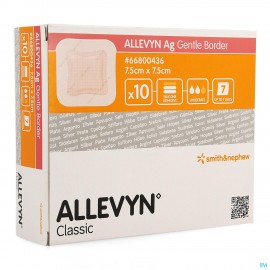 Allevyn Ag Verband Klevend Silic. 7,5x7,5cm 10