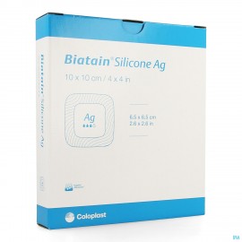Biatain Silicone Ag 10cmx10cm 5 39637