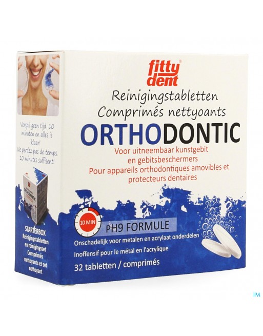 Fittydent Orthodontic Nettoyage Comp Efferv. 32