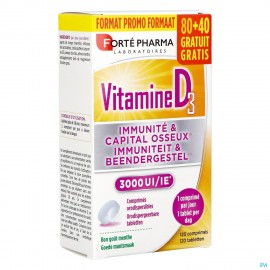 Vitamine D3 3000 IE Caps 120