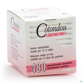 Cotondou Plus Wattestaafje Hout 240
