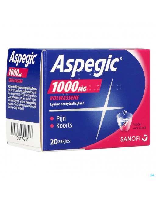 Aspegic 1000 Pulv 20X1000Mg Ad - online bestellen