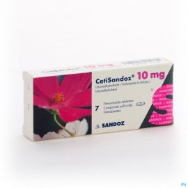 Cetirizine sandoz compr 7x 10mg