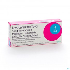 Levocetirizine Teva 5mg Comp Pell 20 X 5mg