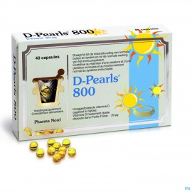 D-Pearls 800 vitamines D, 40 capsules