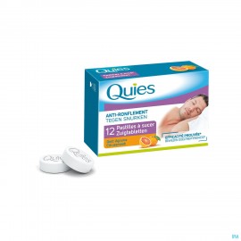 Quies Pastilles A Sucer Anti Ronflement Agrume Nf 12 Unités