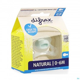 Difrax Fopspeen Mini Natural Assort 0-6m 1 stuk
