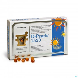 D-pearls 1520 vitamines D hautement dosées 80 caps