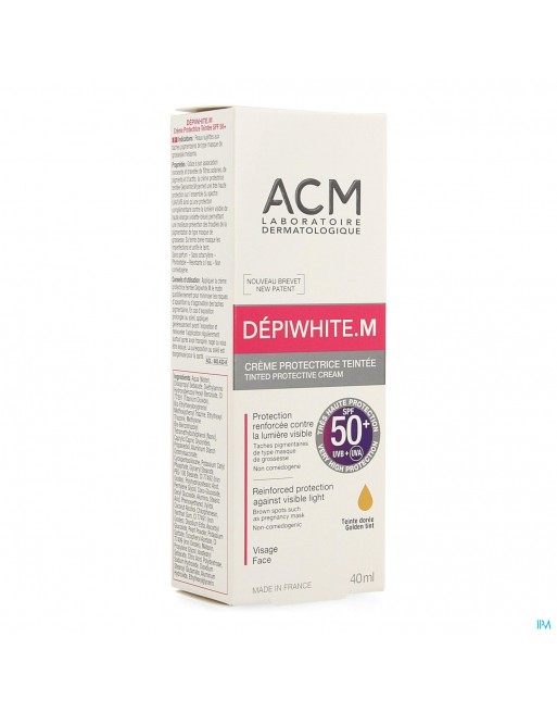 Depiwhite M Creme Bescherm.getint Spf50+ Tube 40ml