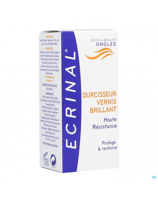 Ecrinal Durcisseur Ongles Brillant Fl 10ml 20203