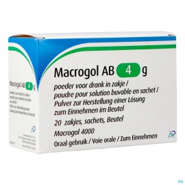 Macrogol Ab 4g Pdr Pour Sol Buvable Sach 20