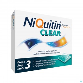 NIQUITIN CLEAR 7 MG PATCH 14STUK 