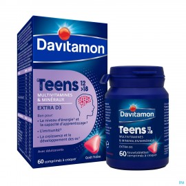 Davitamon Teens Aardbei Comp 60