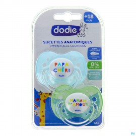 Dodie Sucette Anatomique Silic. +18m Fan A44 2