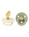 Bibs 2 Tetine Anatomic Duo Ivory/sage