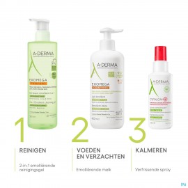 Aderma Exomega Control Gel Lavant 2en1 500ml
