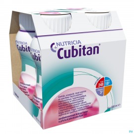 Cubitan Aardbei 4X200ml