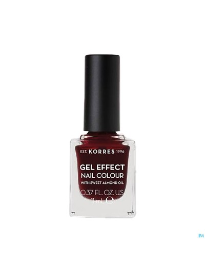 Korres Km Gel Effect Nail 57 Burgundy Red 11ml