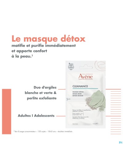Avene Cleanance Masque Detox 2x6ml