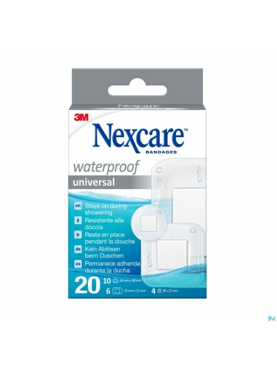 Nexcare 3m Waterproof Assorted Strips 20 N0620as