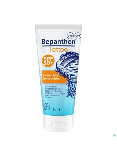 Bepanthen Tattoo Creme Solaire Tube 50ml