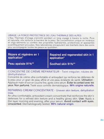 Uriage Bariederm Cica Daily Conc. Cr Rep 50ml