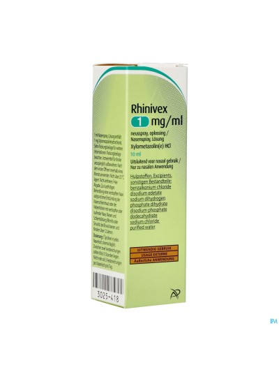 Rhinivex 1mg/ml Spray Nasal Sol 10ml