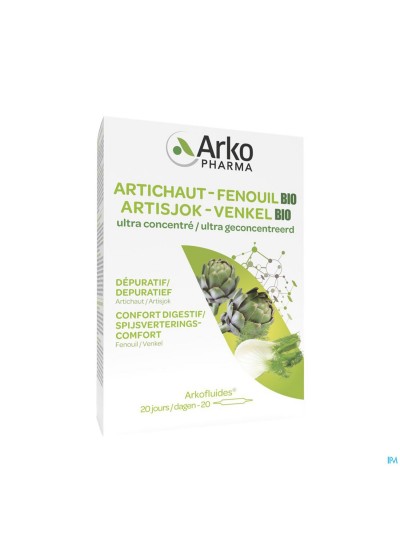 Arkofluide Artichaut Fenouil Bio Amp 20