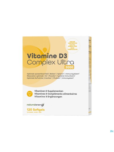 Vitamine D Complex Ultra Natural Energy3000ui 