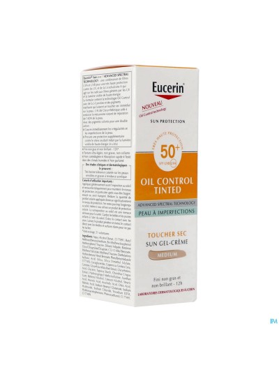 Eucerin Sun Protection Oil Teinte Med Spf50+ 50ml
