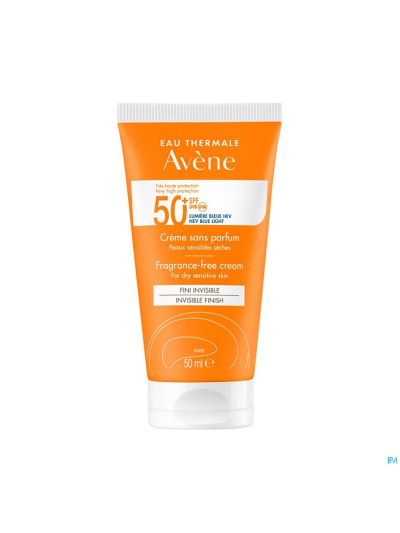 Avene Sol Spf50+ Creme Sans Parfum 50ml