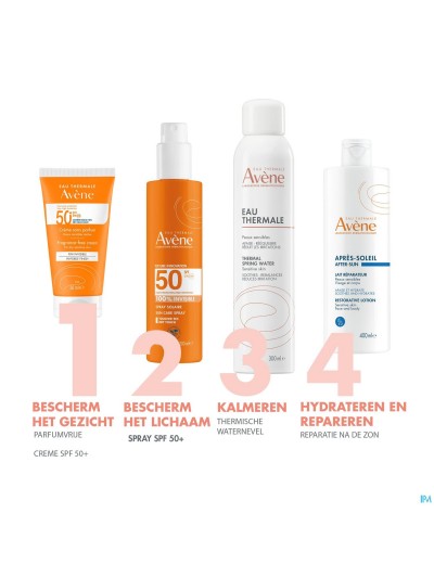 Avene Zon Spf50+ Creme Zonder Parfum 50ml