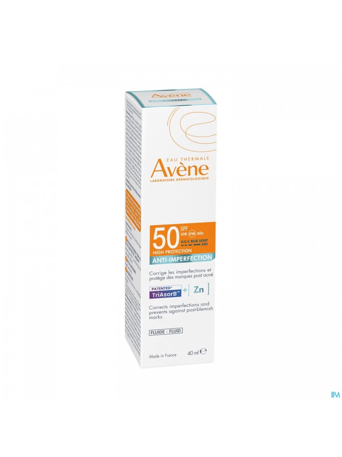 Avene Sol Spf50 A/imperfection Fluide 40ml