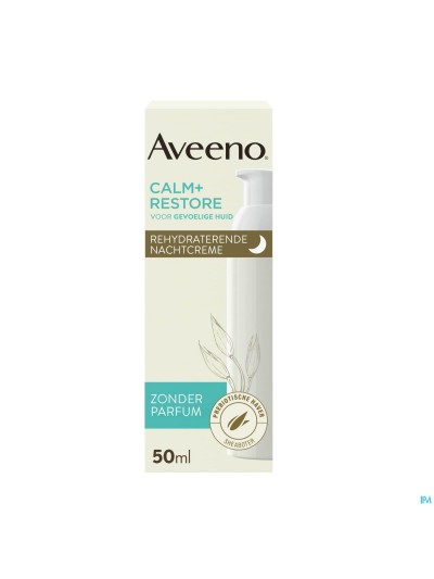 Aveeno Calm+restore Rehydraterende Nachtcreme 50ml
