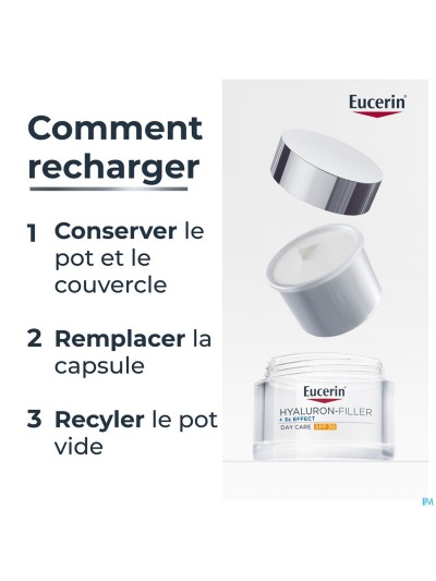 Eucerin Hyaluron-fill.3xeff.soin J.spf30 Rech.50ml