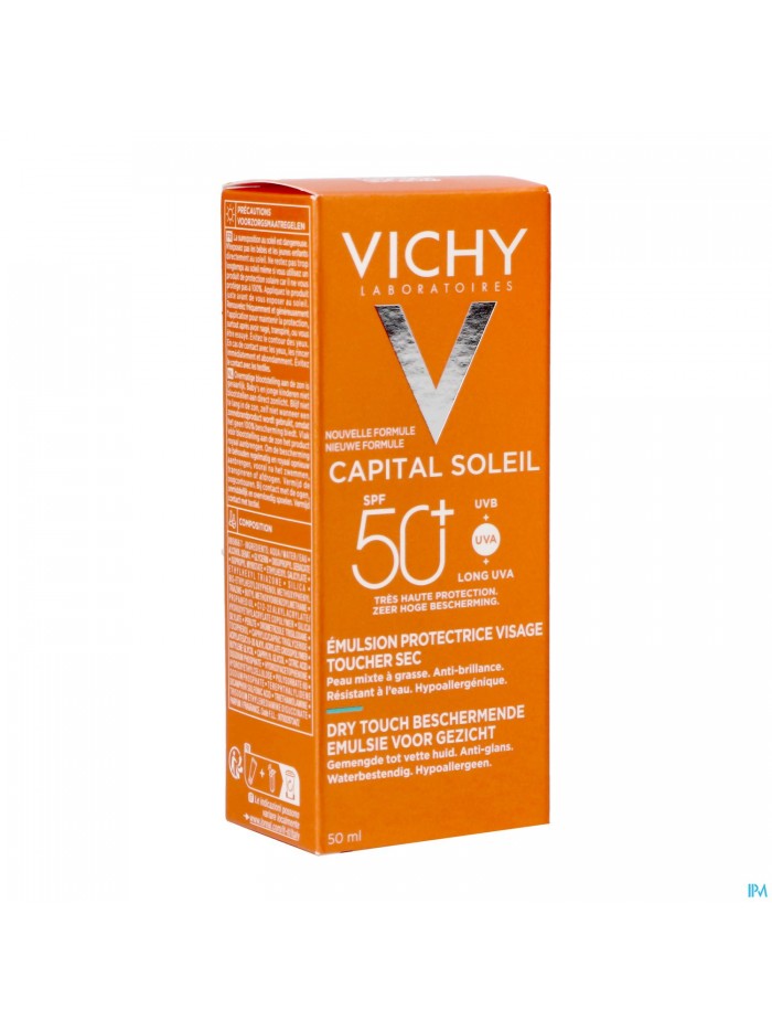 Vichy Cap Sol Cr Visage Toucher Sec Spf50+ 50ml