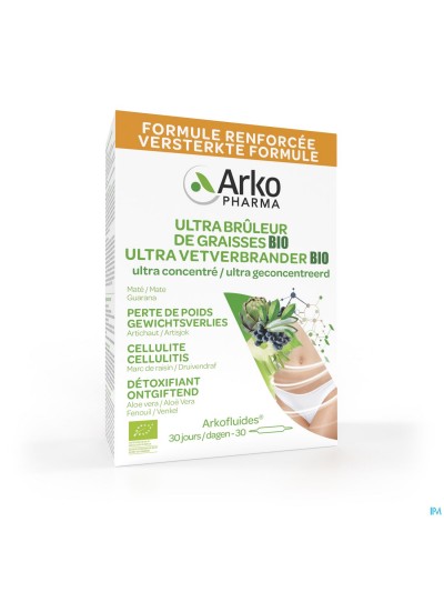 Arkofluides Ultra Bruleur Graisse Bio Amp 30x10ml