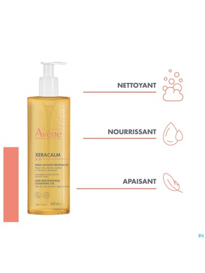 Avene Xeracalm Ad Wasolie Relipiderend 400ml Nf
